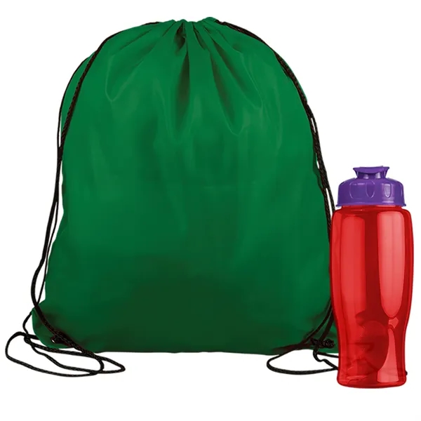 Drawstring backpack in a bottle combo kit.... from ASI 40480 Koozie Group