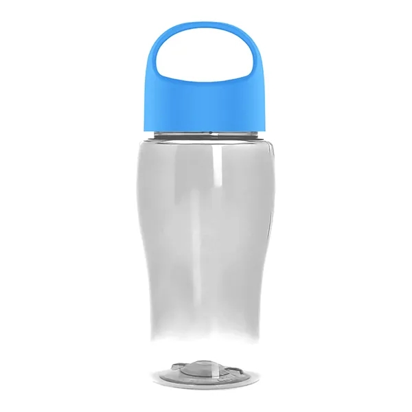 Poly-Pure Jr. 18 Oz. Transparent Bottle With Oval Crest Lid... from ASI 40480 Koozie Group