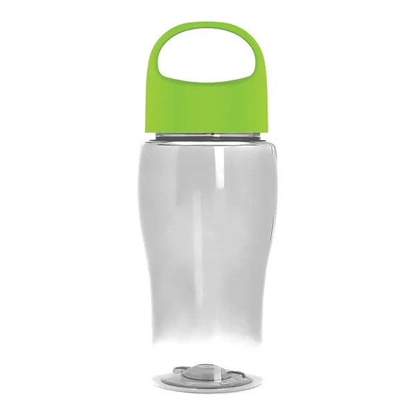 Poly-Pure Jr. 18 Oz. Transparent Bottle With Oval Crest Lid... from ASI 40480 Koozie Group