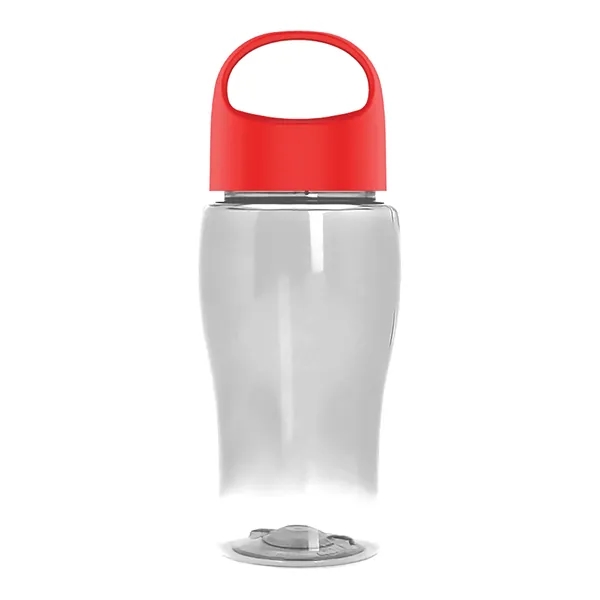 Poly-Pure Jr. 18 Oz. Transparent Bottle With Oval Crest Lid... from ASI 40480 Koozie Group