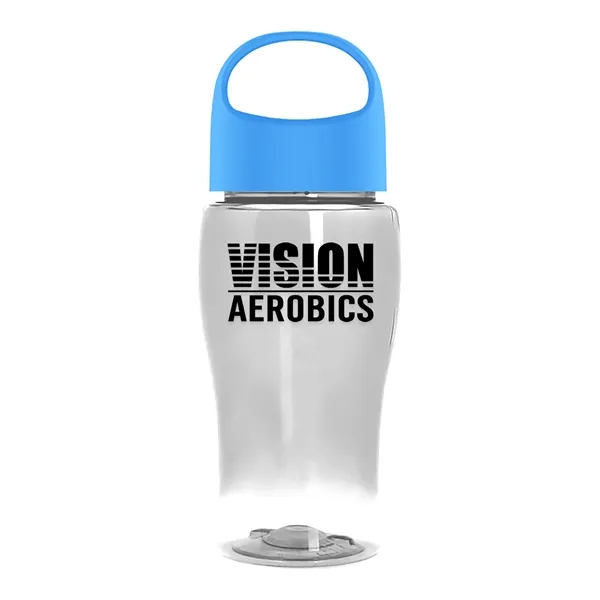 Poly-Pure Jr. 18 Oz. Transparent Bottle With Oval Crest Lid... from ASI 40480 Koozie Group