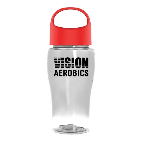 Poly-Pure Jr. 18 Oz. Transparent Bottle With Oval Crest Lid... from ASI 40480 Koozie Group