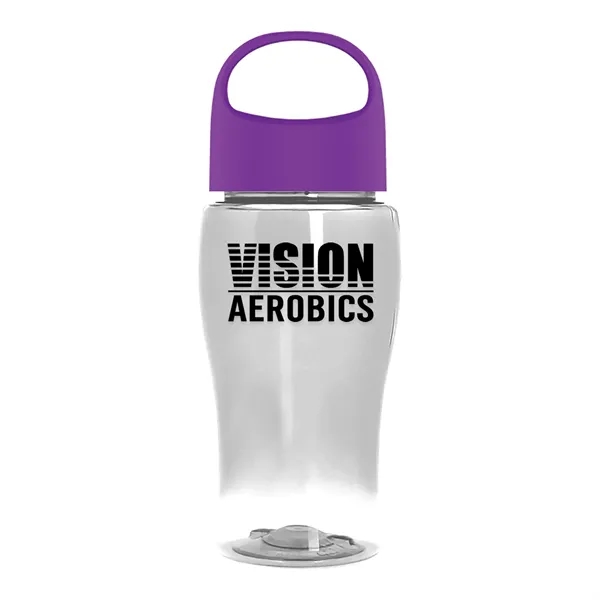 Poly-Pure Jr. 18 Oz. Transparent Bottle With Oval Crest Lid... from ASI 40480 Koozie Group