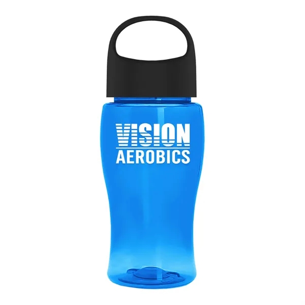 Poly-Pure Jr. 18 Oz. Transparent Bottle With Oval Crest Lid... from ASI 40480 Koozie Group