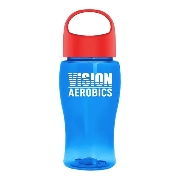 Poly-Pure Jr. 18 Oz. Transparent Bottle With Oval Crest Lid... from ASI 40480 Koozie Group