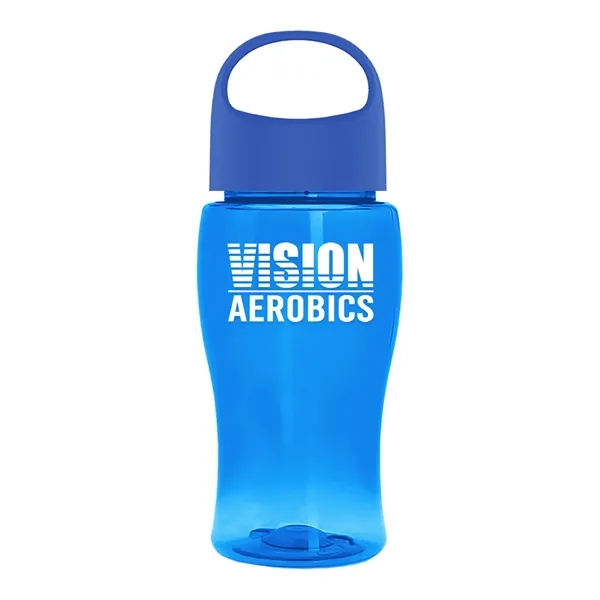 Poly-Pure Jr. 18 Oz. Transparent Bottle With Oval Crest Lid... from ASI 40480 Koozie Group