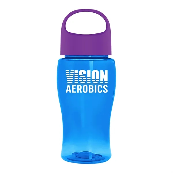 Poly-Pure Jr. 18 Oz. Transparent Bottle With Oval Crest Lid... from ASI 40480 Koozie Group