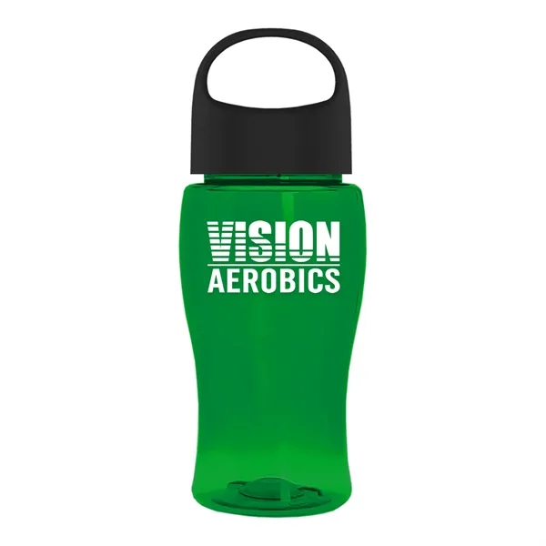 Poly-Pure Jr. 18 Oz. Transparent Bottle With Oval Crest Lid... from ASI 40480 Koozie Group