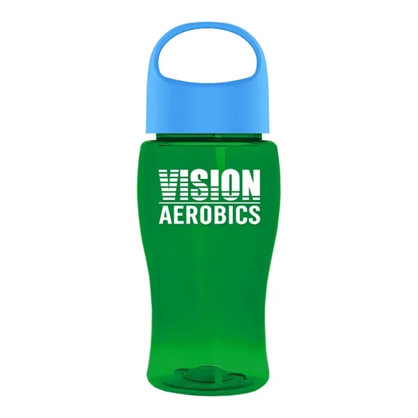 Poly-Pure Jr. 18 Oz. Transparent Bottle With Oval Crest Lid... from ASI 40480 Koozie Group