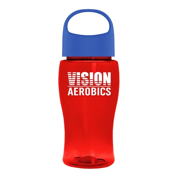 Poly-Pure Jr. 18 Oz. Transparent Bottle With Oval Crest Lid... from ASI 40480 Koozie Group