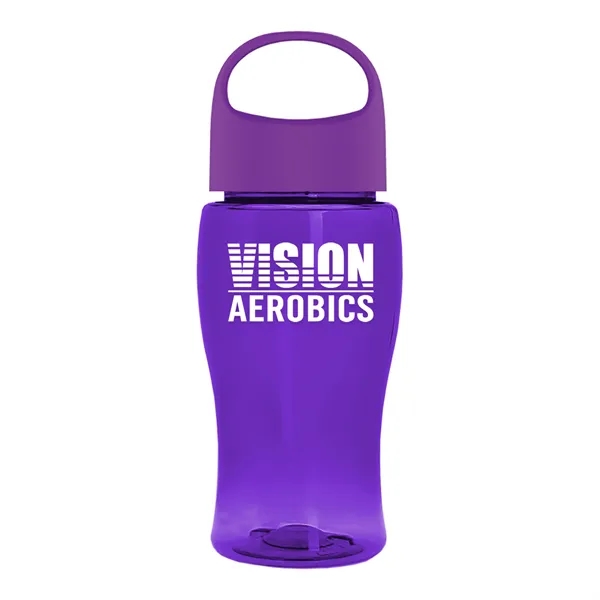 Poly-Pure Jr. 18 Oz. Transparent Bottle With Oval Crest Lid... from ASI 40480 Koozie Group