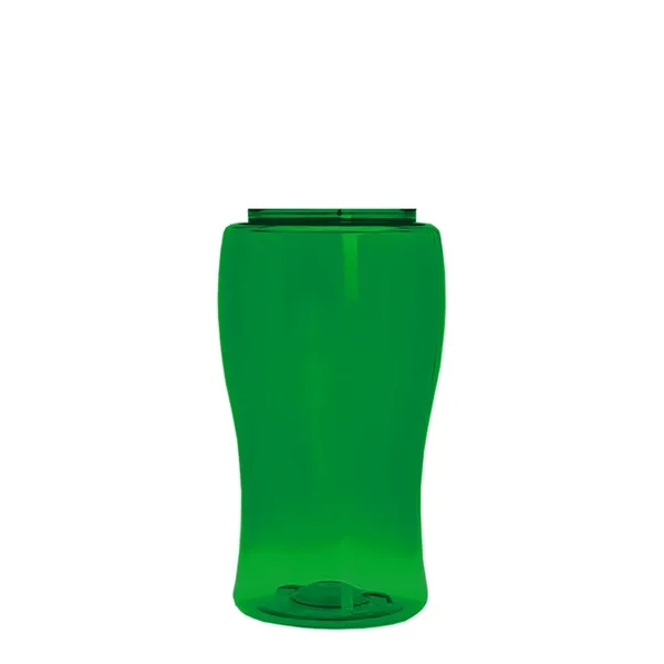 Poly-Pure Jr. 18 Oz. Transparent Bottle With Oval Crest Lid... from ASI 40480 Koozie Group
