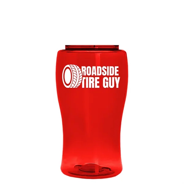 18 Oz. Transparent Bottle With Pop-Up Sip Lid... from ASI 40480 Koozie Group
