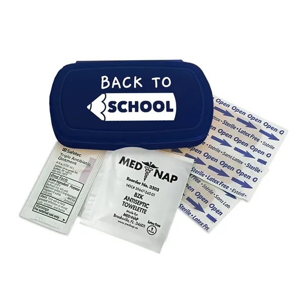 First aid kit. Oval shape, pocket size, elegant details.... from ASI 40480 Koozie Group