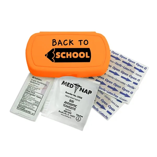 First aid kit. Oval shape, pocket size, elegant details.... from ASI 40480 Koozie Group