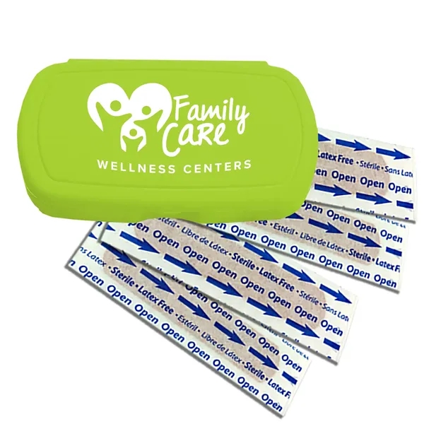 First aid kit. Oval shape, pocket size, elegant details.... from ASI 40480 Koozie Group