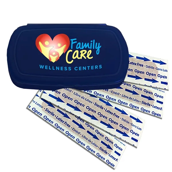 First aid kit. Oval shape, pocket size, elegant details.... from ASI 40480 Koozie Group