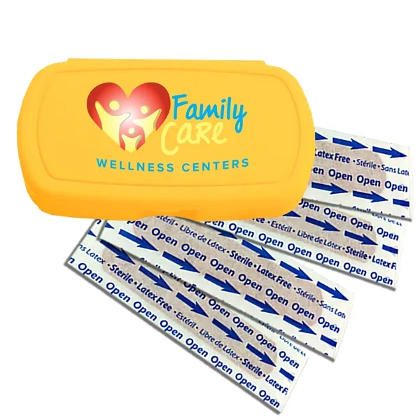 First aid kit. Oval shape, pocket size, elegant details.... from ASI 40480 Koozie Group