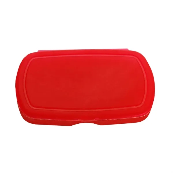 Multi-purpose Oval design living hinge box. Fits Easily Into Backpacks, Purses,... from ASI 40480 Koozie Group