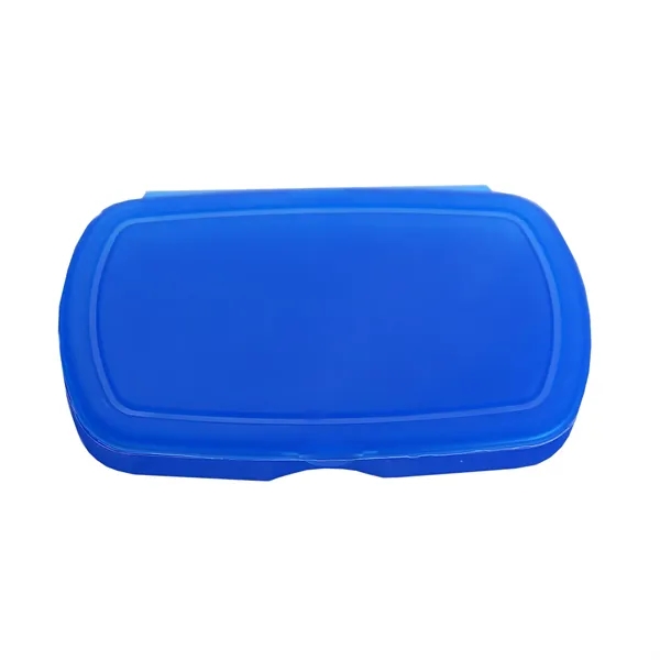 Multi-purpose Oval design living hinge box. Fits Easily Into Backpacks, Purses,... from ASI 40480 Koozie Group