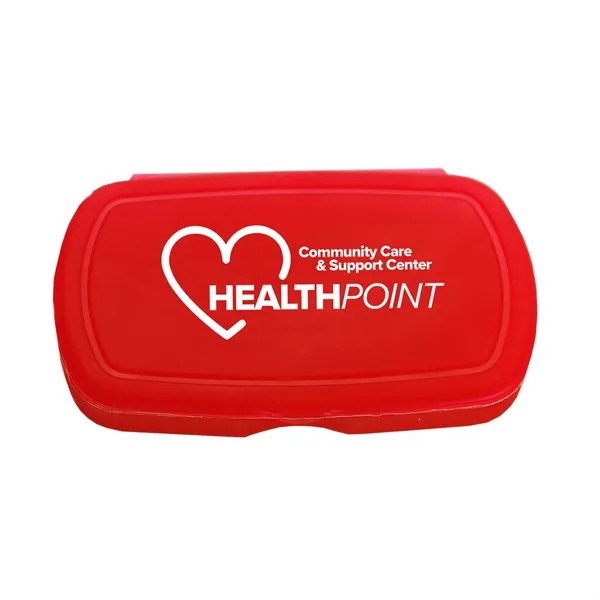 Multi-purpose Oval design living hinge box. Fits Easily Into Backpacks, Purses,... from ASI 40480 Koozie Group