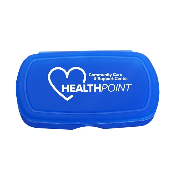 Multi-purpose Oval design living hinge box. Fits Easily Into Backpacks, Purses,... from ASI 40480 Koozie Group