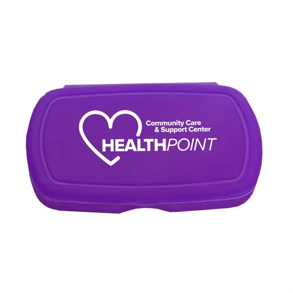 Multi-purpose Oval design living hinge box. Fits Easily Into Backpacks, Purses,... from ASI 40480 Koozie Group