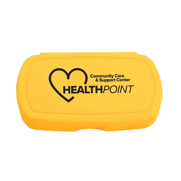 Multi-purpose Oval design living hinge box. Fits Easily Into Backpacks, Purses,... from ASI 40480 Koozie Group