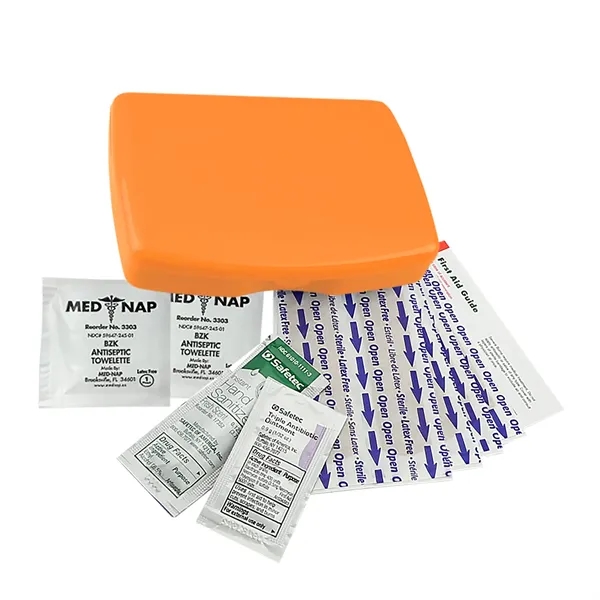 First aid kit, bandages, gauze pads, antibiotic and more.... from ASI 40480 Koozie Group