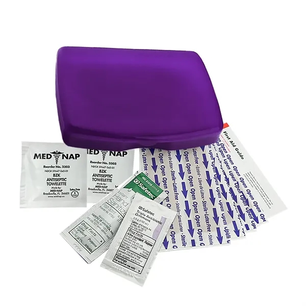 First aid kit, bandages, gauze pads, antibiotic and more.... from ASI 40480 Koozie Group