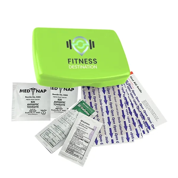 First aid kit, bandages, gauze pads, antibiotic and more.... from ASI 40480 Koozie Group