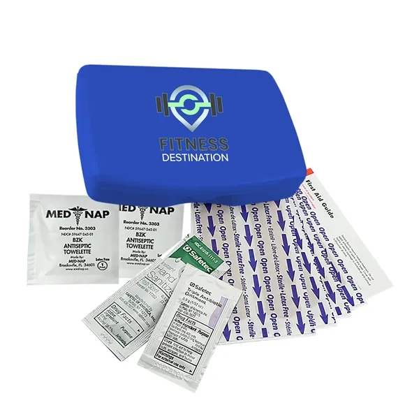 First aid kit, bandages, gauze pads, antibiotic and more.... from ASI 40480 Koozie Group