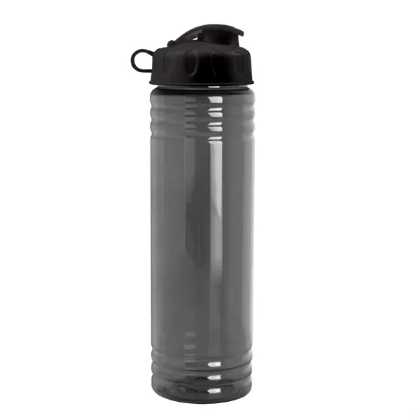 New Slim Cylinder Design 24 oz. Transparent Water Bottles with Flip... from ASI 40480 Koozie Group