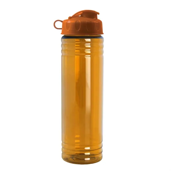 New Slim Cylinder Design 24 oz. Transparent Water Bottles with Flip... from ASI 40480 Koozie Group