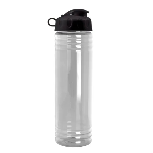 New Slim Cylinder Design 24 oz. Transparent Water Bottles with Flip... from ASI 40480 Koozie Group