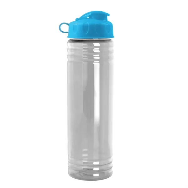 New Slim Cylinder Design 24 oz. Transparent Water Bottles with Flip... from ASI 40480 Koozie Group