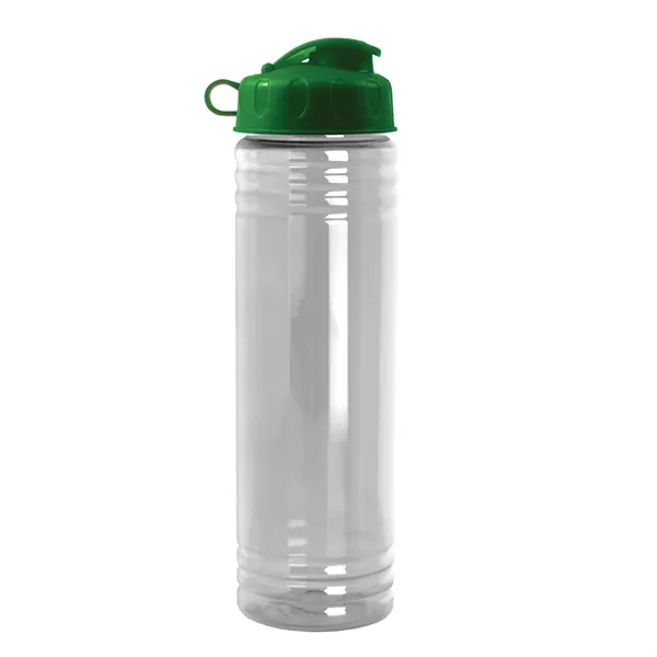 New Slim Cylinder Design 24 oz. Transparent Water Bottles with Flip... from ASI 40480 Koozie Group