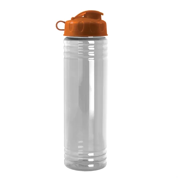 New Slim Cylinder Design 24 oz. Transparent Water Bottles with Flip... from ASI 40480 Koozie Group