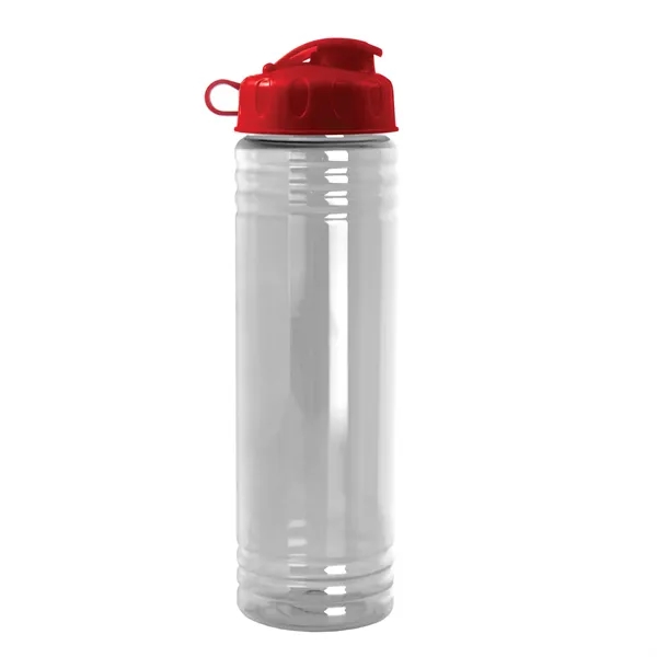 New Slim Cylinder Design 24 oz. Transparent Water Bottles with Flip... from ASI 40480 Koozie Group