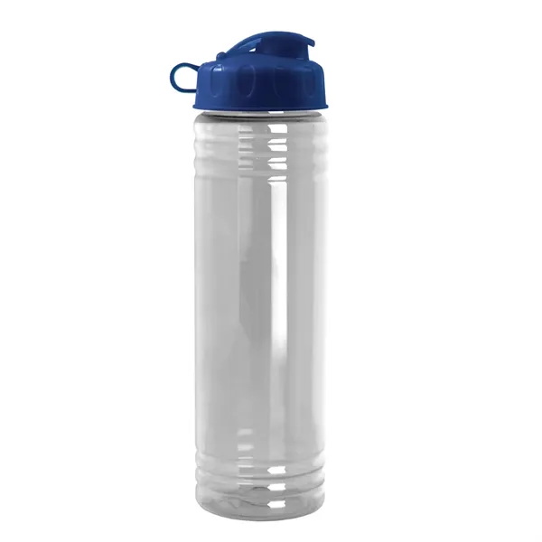 New Slim Cylinder Design 24 oz. Transparent Water Bottles with Flip... from ASI 40480 Koozie Group