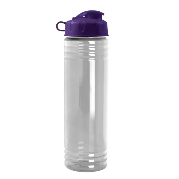 New Slim Cylinder Design 24 oz. Transparent Water Bottles with Flip... from ASI 40480 Koozie Group