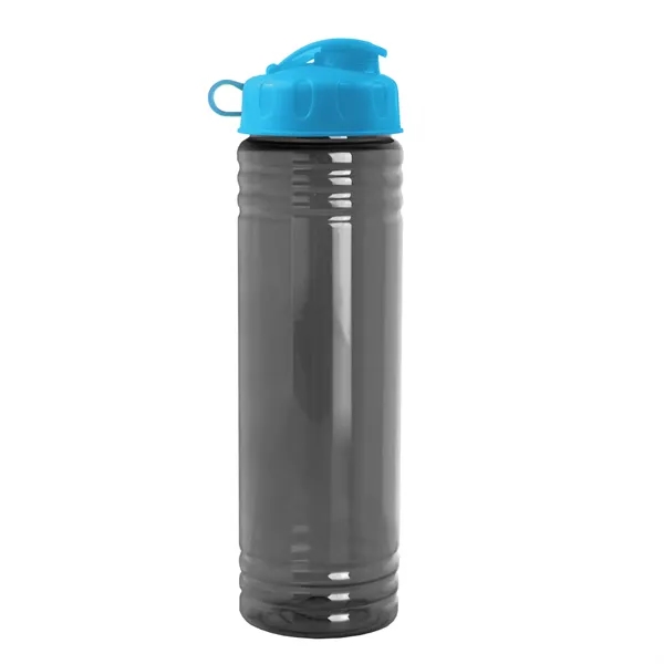 New Slim Cylinder Design 24 oz. Transparent Water Bottles with Flip... from ASI 40480 Koozie Group