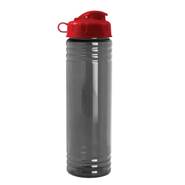 New Slim Cylinder Design 24 oz. Transparent Water Bottles with Flip... from ASI 40480 Koozie Group