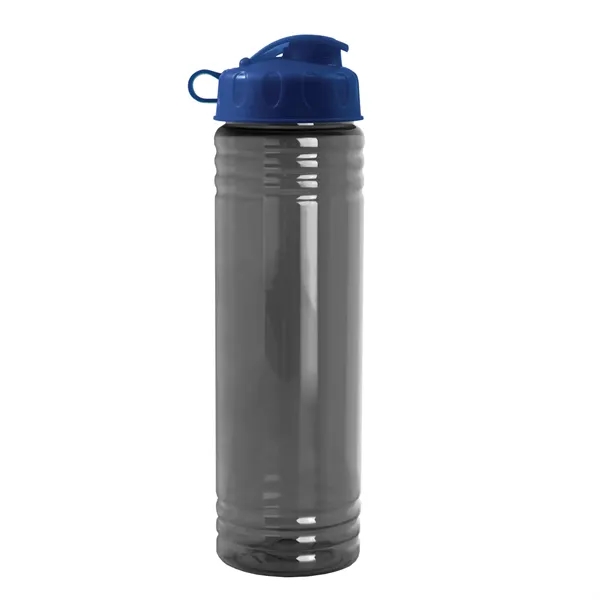 New Slim Cylinder Design 24 oz. Transparent Water Bottles with Flip... from ASI 40480 Koozie Group