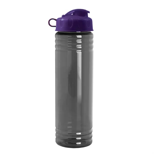 New Slim Cylinder Design 24 oz. Transparent Water Bottles with Flip... from ASI 40480 Koozie Group
