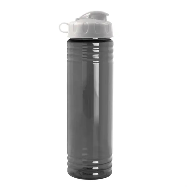 New Slim Cylinder Design 24 oz. Transparent Water Bottles with Flip... from ASI 40480 Koozie Group