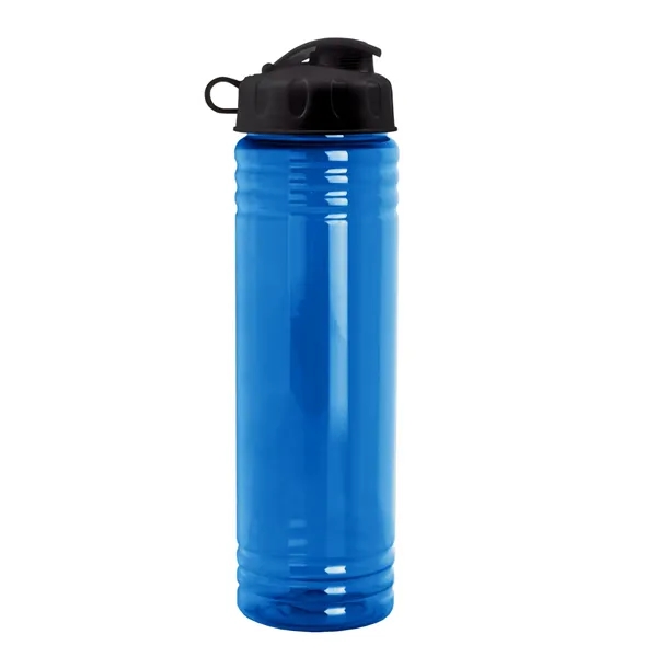 New Slim Cylinder Design 24 oz. Transparent Water Bottles with Flip... from ASI 40480 Koozie Group