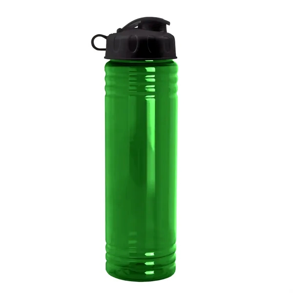 New Slim Cylinder Design 24 oz. Transparent Water Bottles with Flip... from ASI 40480 Koozie Group