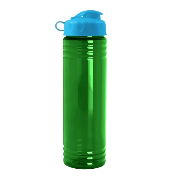 New Slim Cylinder Design 24 oz. Transparent Water Bottles with Flip... from ASI 40480 Koozie Group