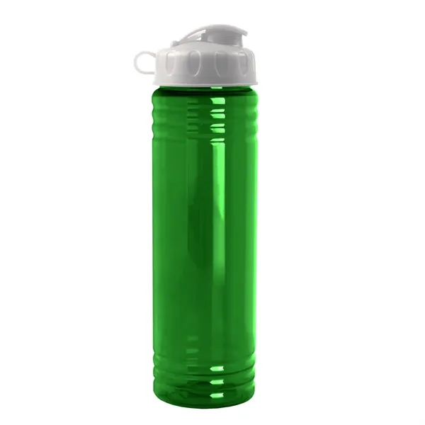 New Slim Cylinder Design 24 oz. Transparent Water Bottles with Flip... from ASI 40480 Koozie Group